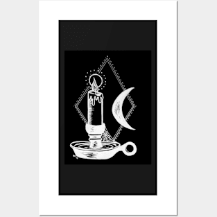 Eternal Candle Monochrome Posters and Art